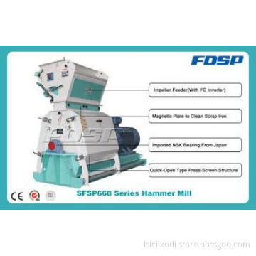 Tear Circle Wide Hammer Mill Machine 3mm Screen For Bean /
